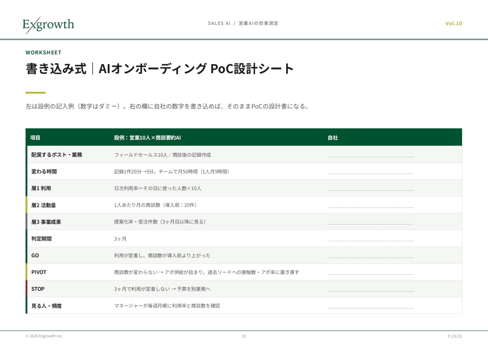 書き込み式 AIオンボーディング PoC設計シート